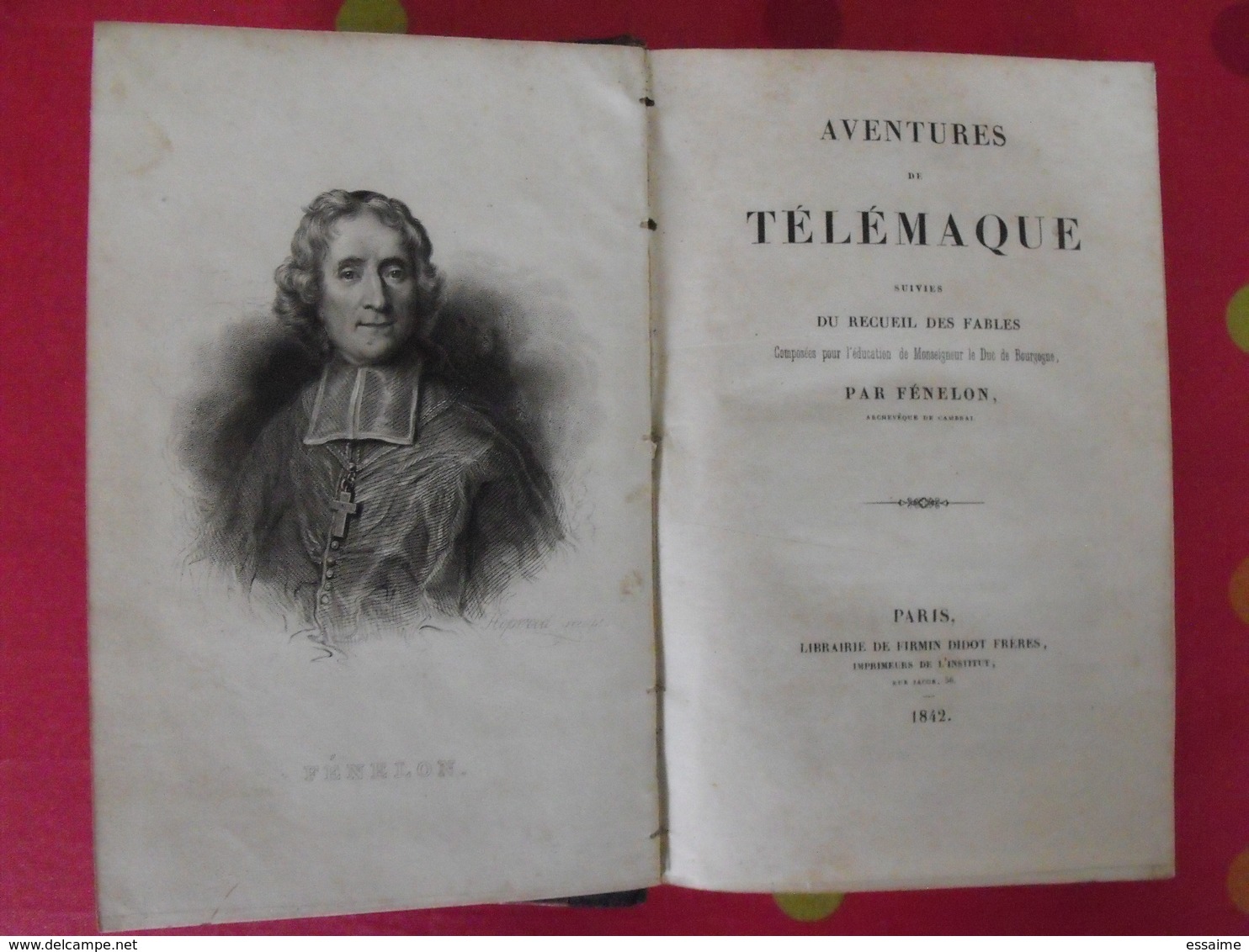 Aventures De Télémaque. Fénélon. Firmin Didot, Paris 1842 - 1801-1900