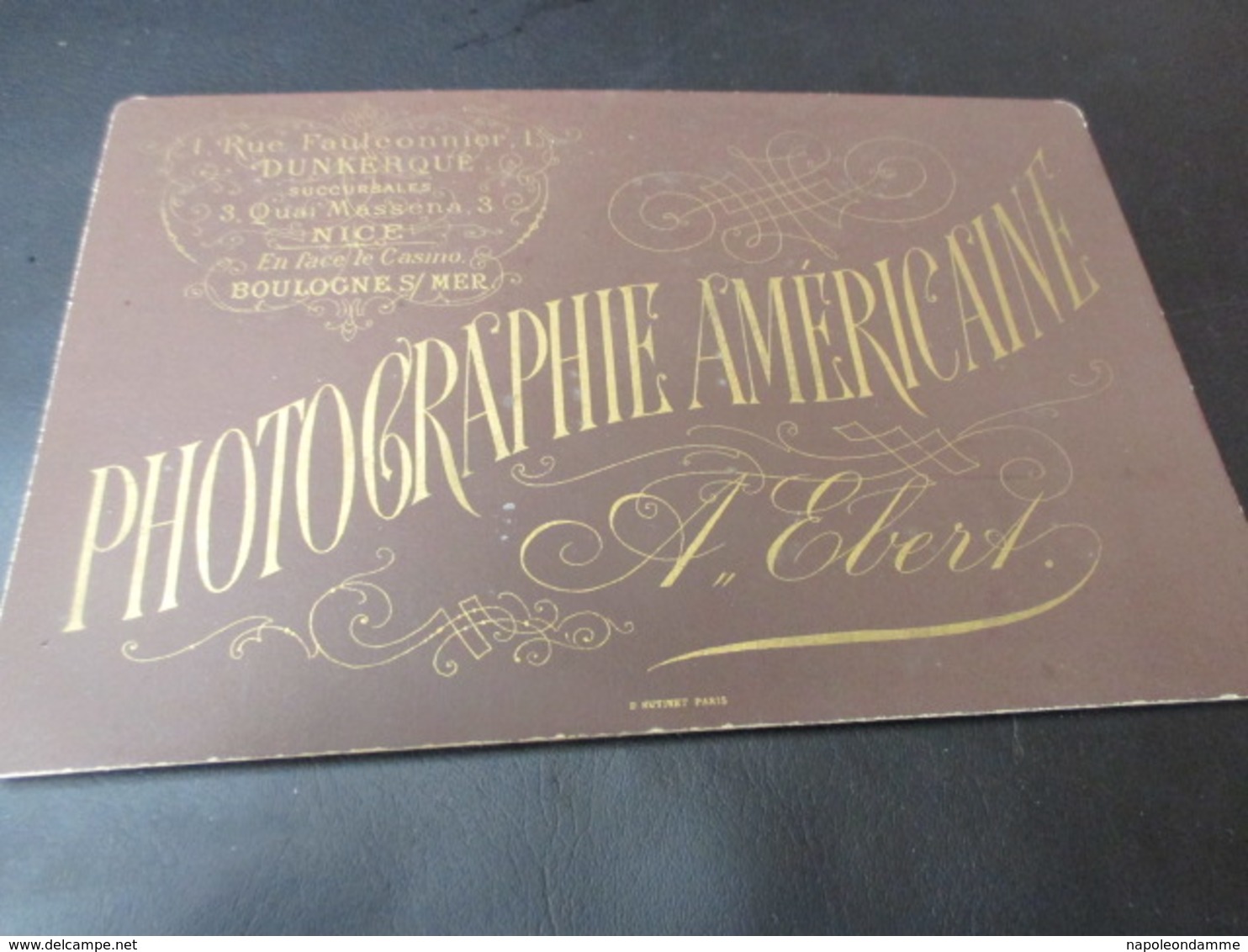 Oude Foto, 11 Cm X 16.50,edit Photographie Americaine, Ebert, Dunkerque - Anciennes (Av. 1900)