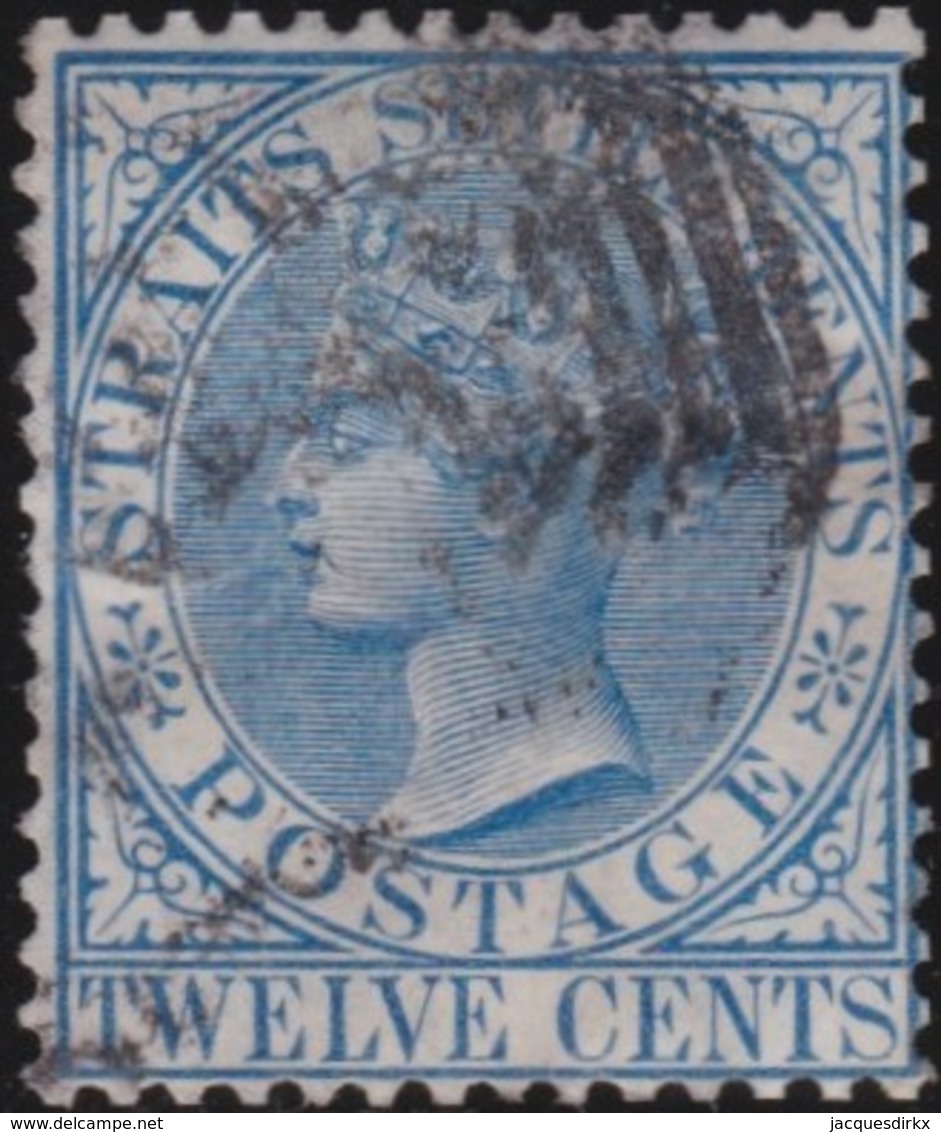 Straits Settlements   .   SG     .    15      .      O         .     Cancelled      .   /    .  Gebruikt - Straits Settlements