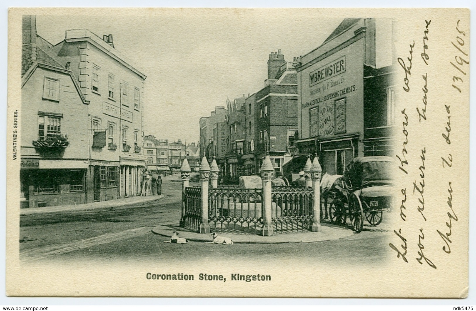 KINGSTON UPON THAMES : CORONATION STONE / ADDRESS - LONDON, WEST NORWOOD, YORK LODGE (MUDIE) - Londen - Buitenwijken