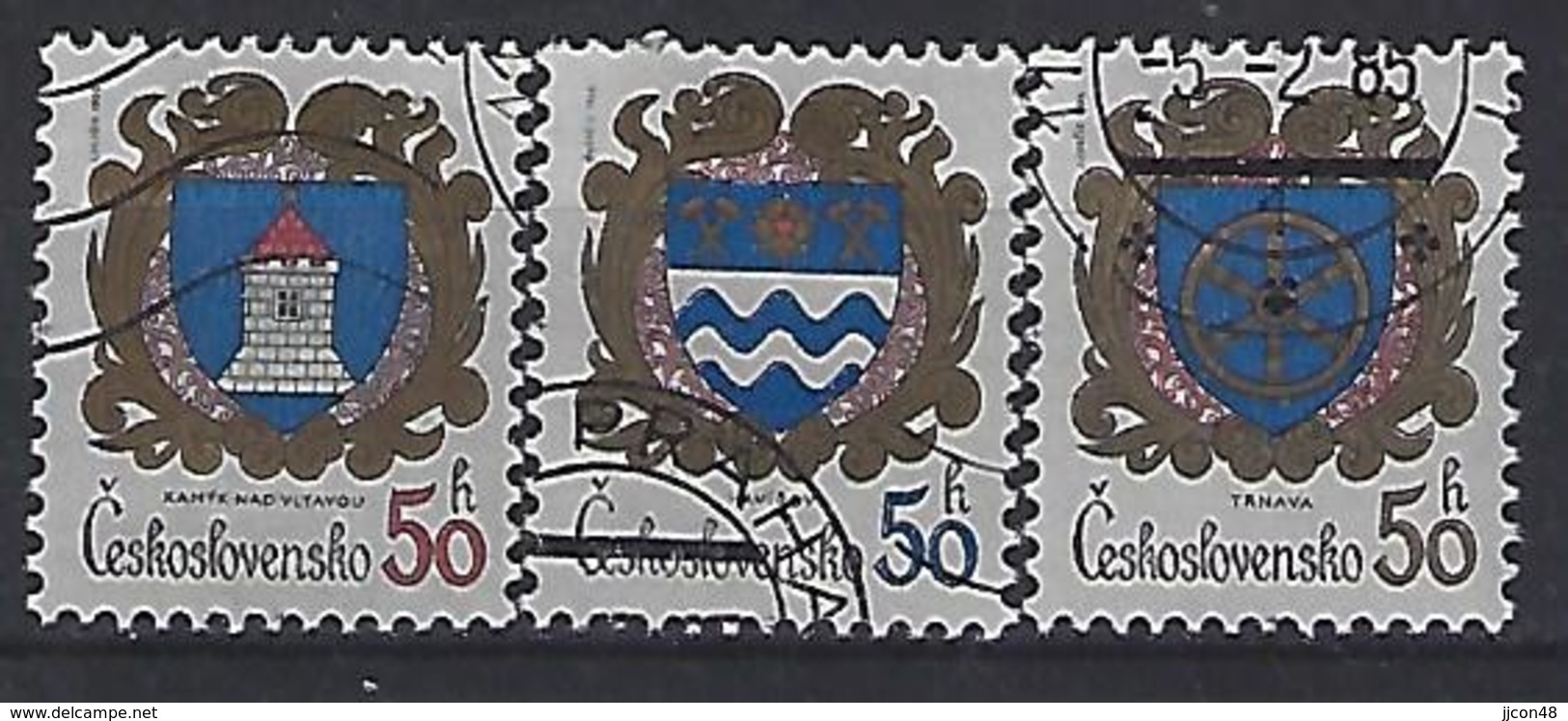 Czechoslovakia 1985  Arms (o) Mi.2797-2799 - Used Stamps