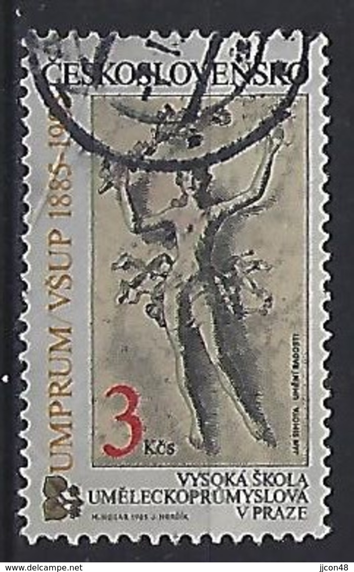 Czechoslovakia 1985  100th Ann. Of Prague Uni. Of Applied Arts (o) Mi.2800 - Used Stamps