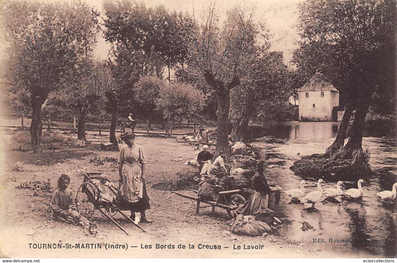 Tournon Saint Martin          36       Les Bords De La Creuse. Le Lavoir      (voir Scan) - Andere & Zonder Classificatie