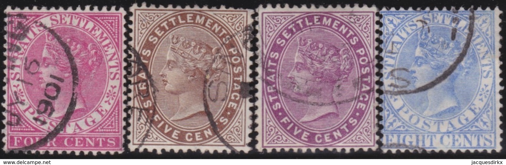 Straits Settlements   .   SG     .    98/101       .      O         .     Cancelled      .   /    .  Gebruikt - Straits Settlements