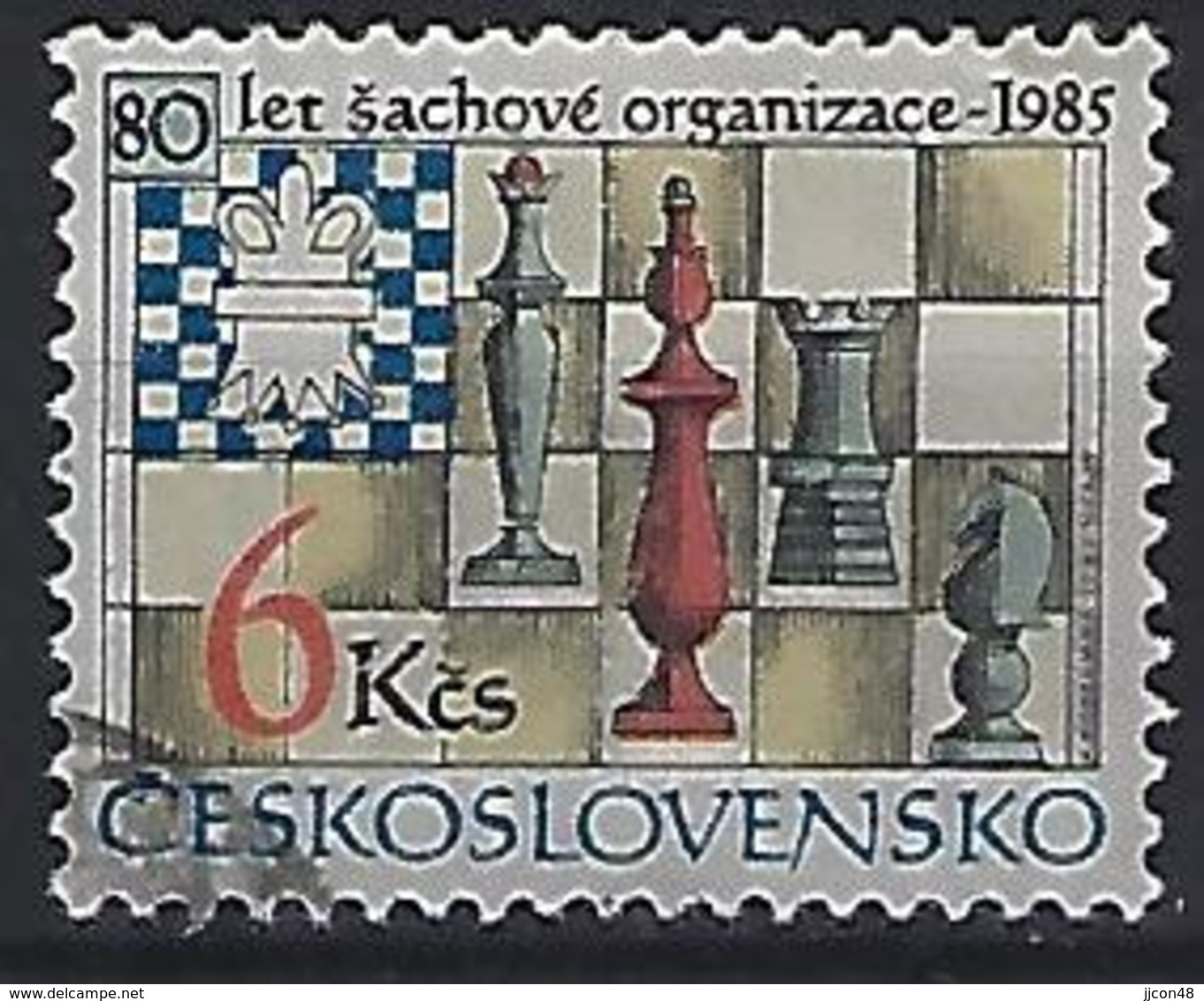 Czechoslovakia 1985  80th Ann. Of Chess Organization (o) Mi.2811 - Used Stamps