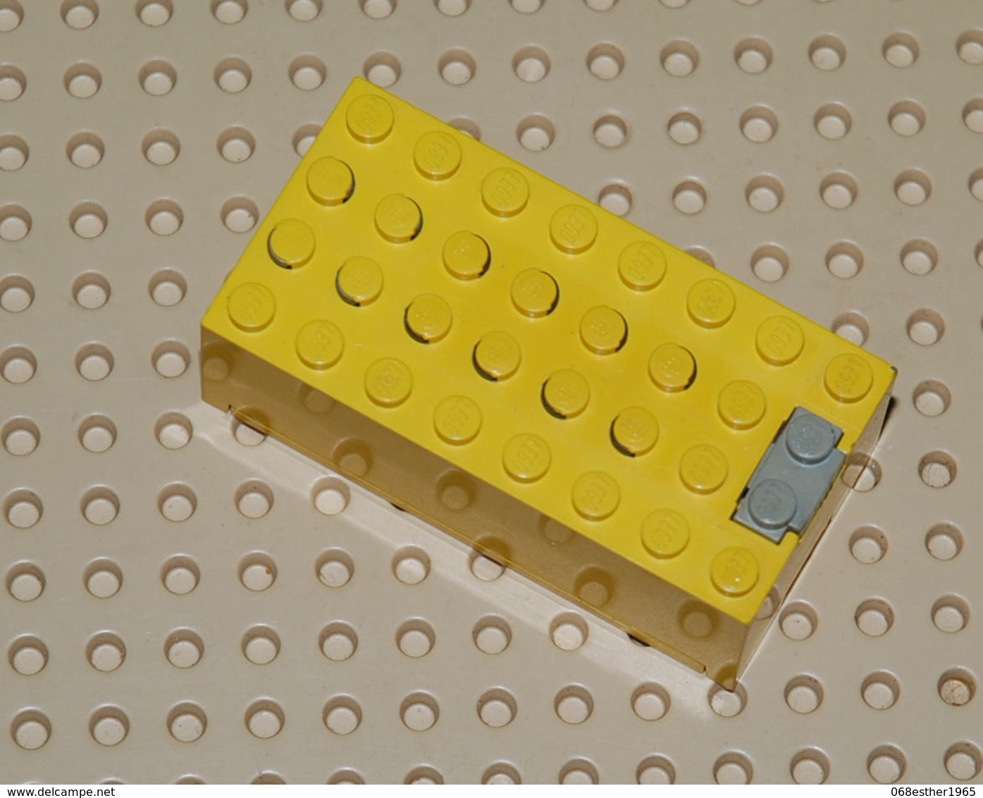 Lego Boitier électrique Pile Jaune Complète Avec Couvercle 9v 8 X 4 X 2.33 Ref 4760c01 (sans Pile) - Lego Technic