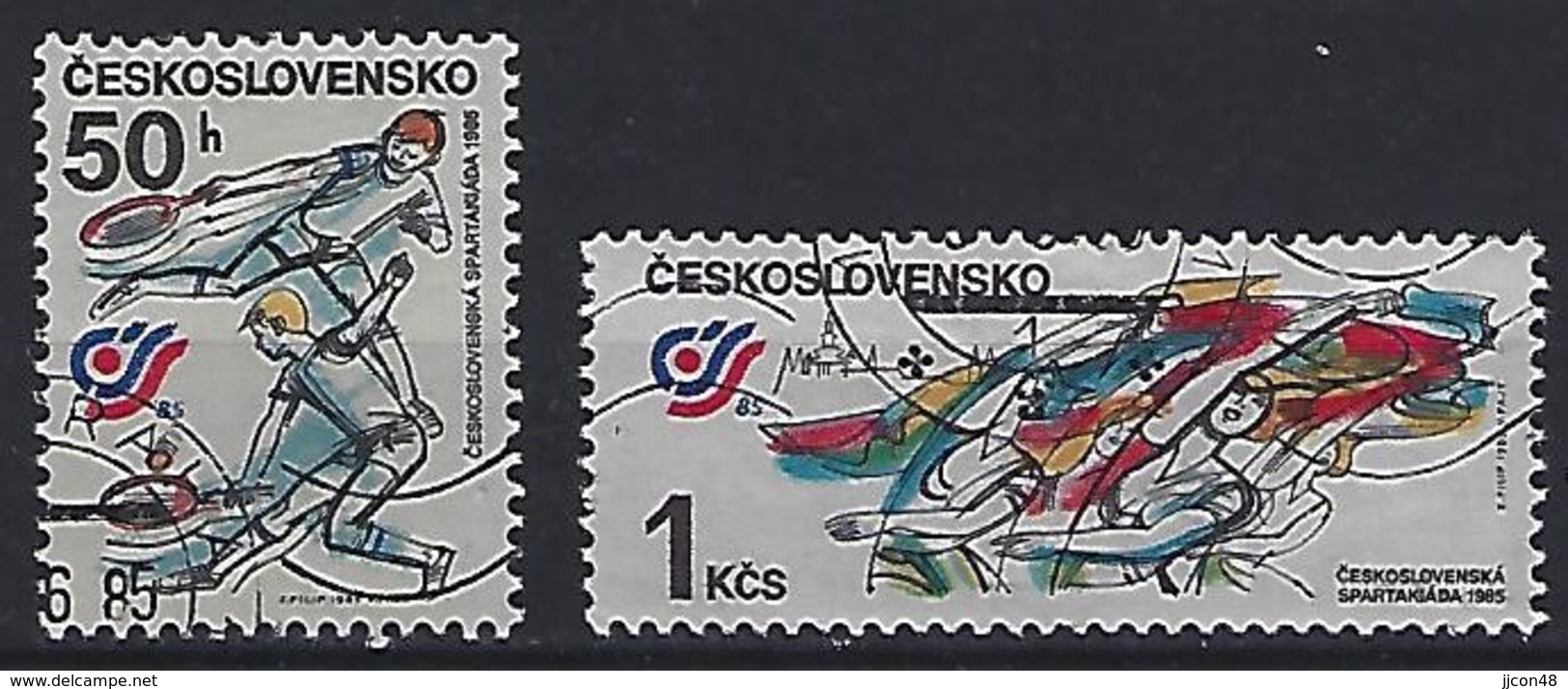 Czechoslovakia 1985  National Spartakiad (o) Mi.2817-2818 - Used Stamps