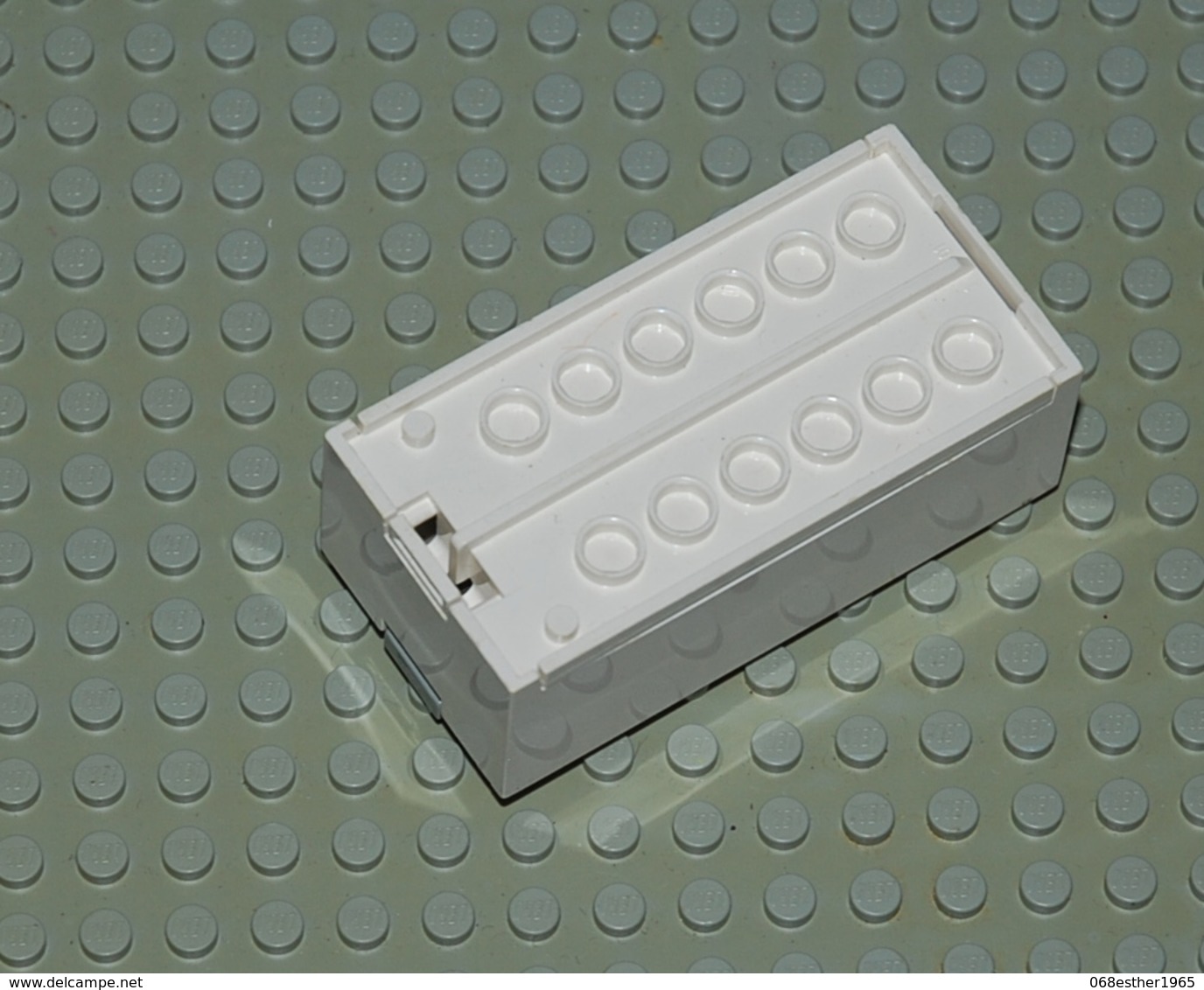 Lego Electric Boitier Pile 9v Blanc Ref 4760c01 - Lego Technic