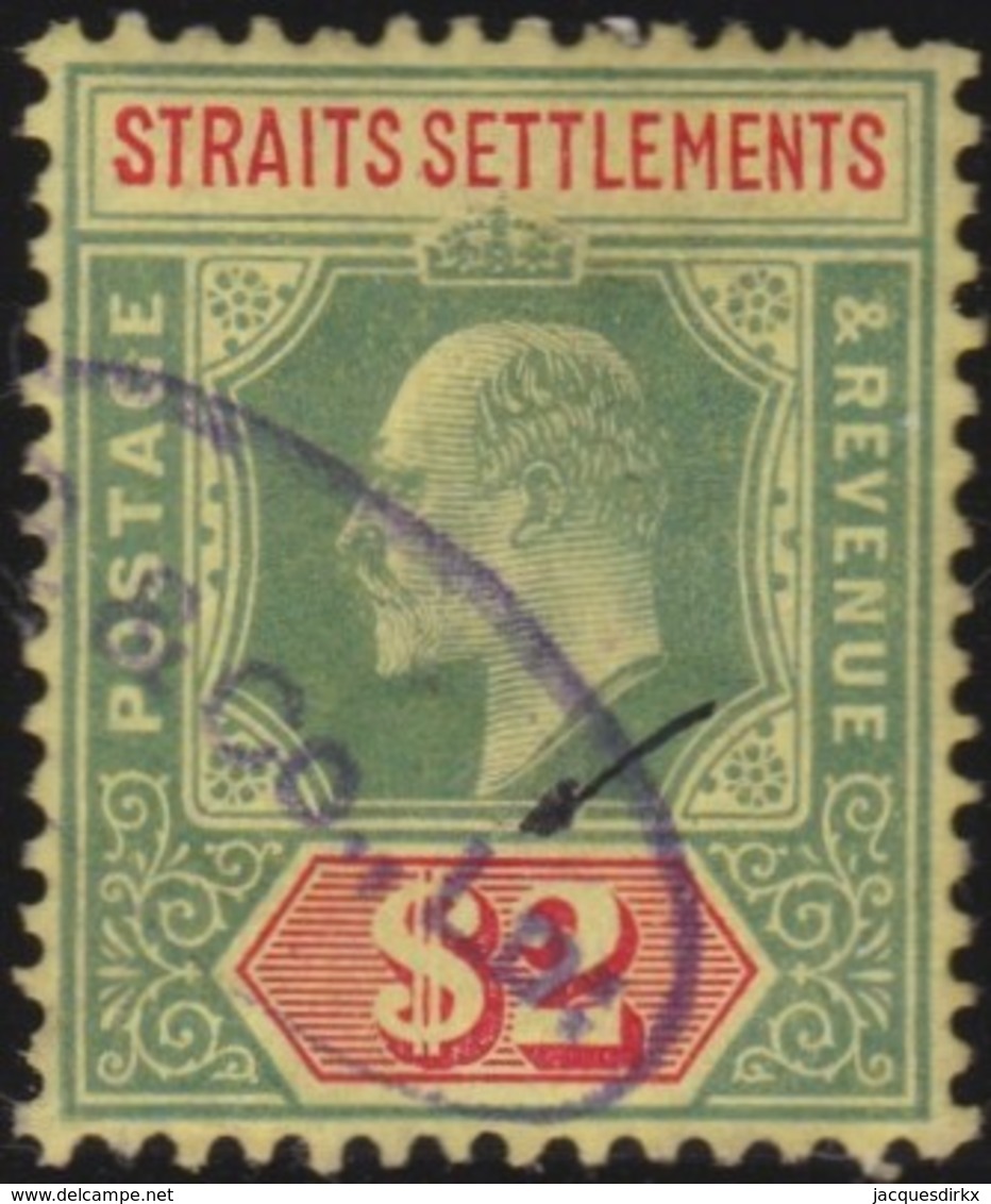 Straits Settlements   .   SG     .    166  Fiscal       .      O         .     Cancelled      .   /    .  Gebruikt - Straits Settlements