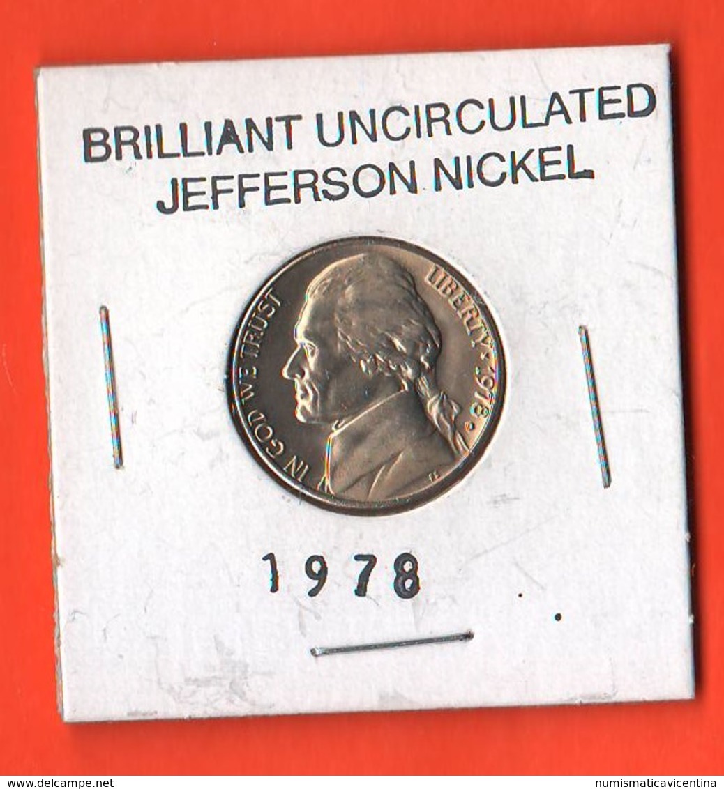 USA 5 Cents 1978 D Jefferson  UNC - 1938-…: Jefferson