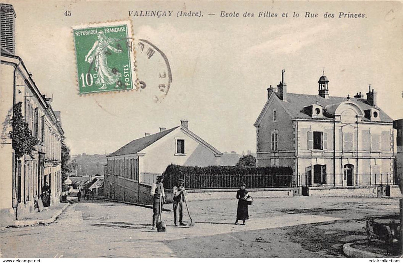 Valençay           36     Ecole De Filles Et La Rue Des Princes   (voir Scan) - Andere & Zonder Classificatie