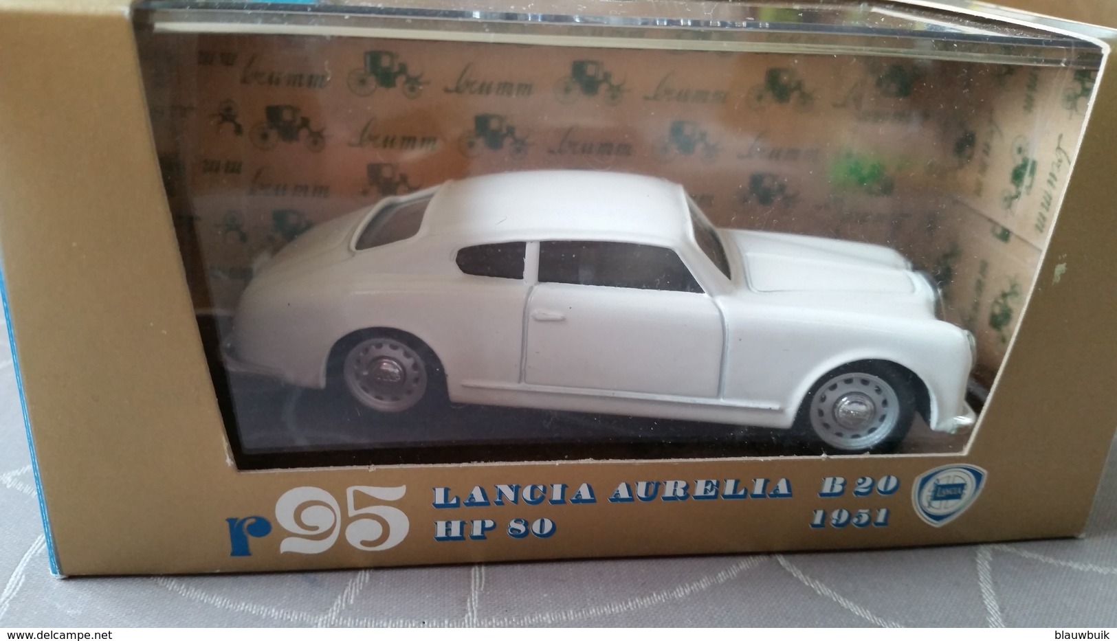 1/43 Brumm (Italy) Lancia Aurelia B20 HP80 1951 #95 Wit - Brumm
