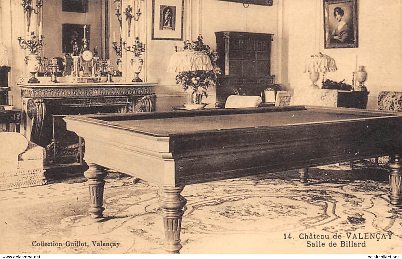 Valençay           36     Salle De Billard Du Château    (voir Scan) - Sonstige & Ohne Zuordnung