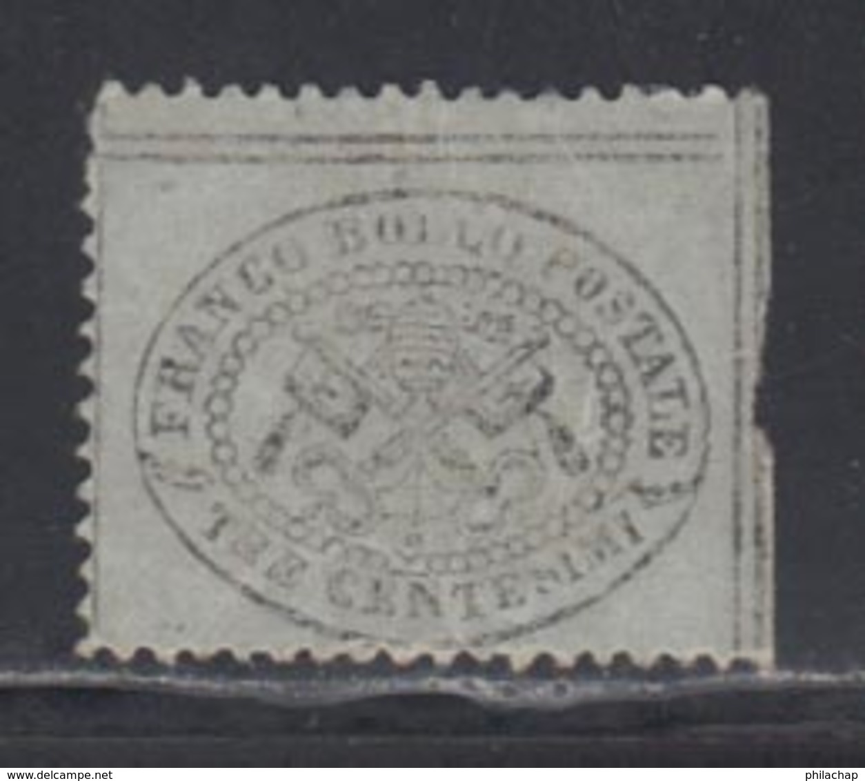 Etats Pontificaux 1868 Yvert 20 (*) B Neuf Sans Gomme - Etats Pontificaux