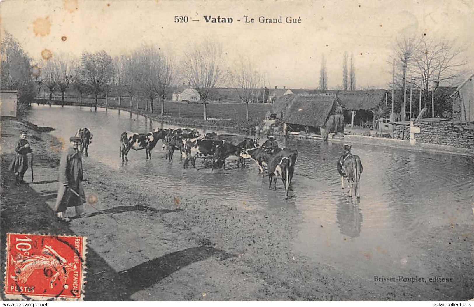 Vatan           36       Le Grand Gué. Vaches A L Abreuvoir    (voir Scan) - Andere & Zonder Classificatie