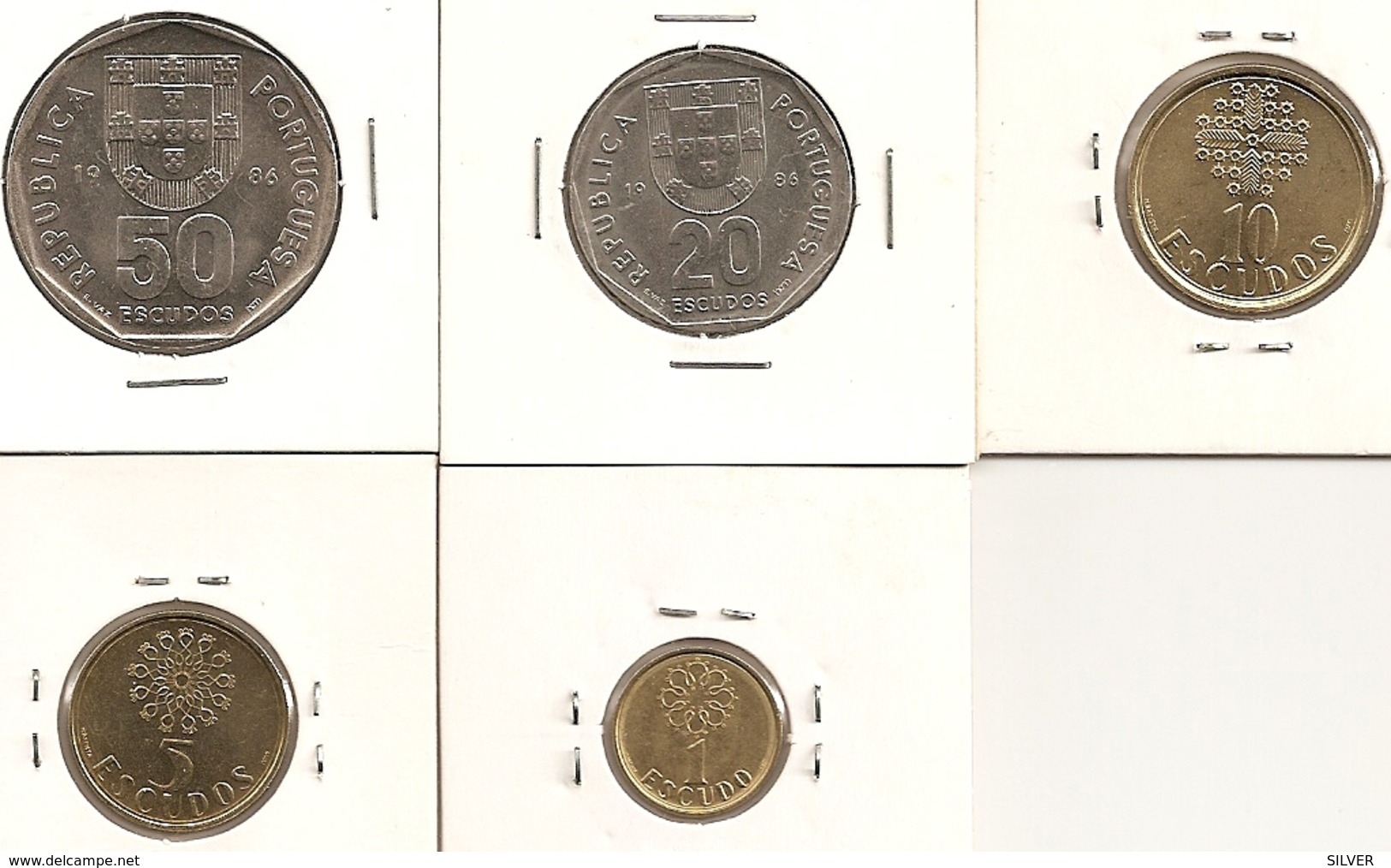 PORTUGAL1,5,10,20 ET 50$ Escudos 1986 NON CIRCULEES - Portugal