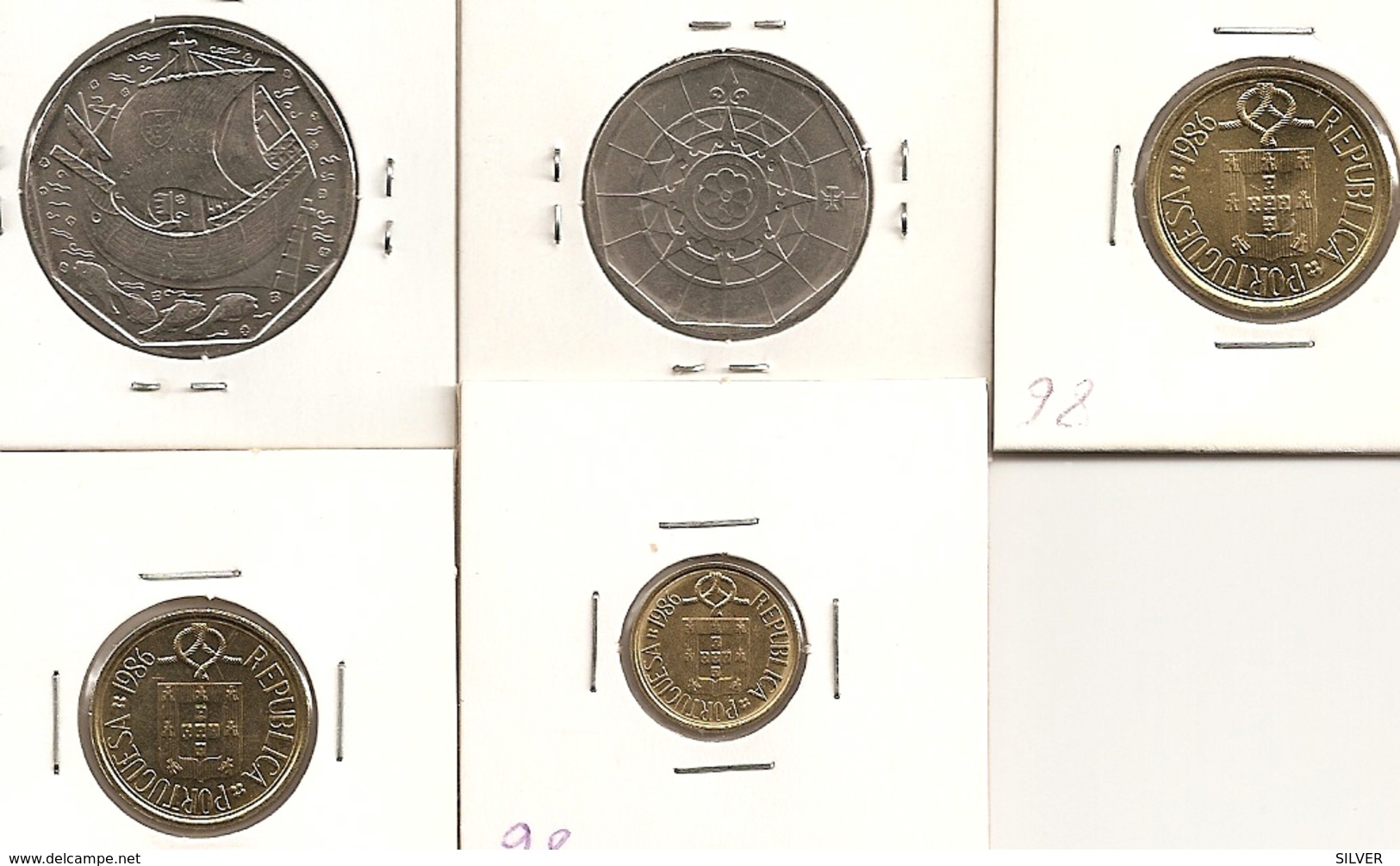 PORTUGAL1,5,10,20 ET 50$ Escudos 1986 NON CIRCULEES - Portugal