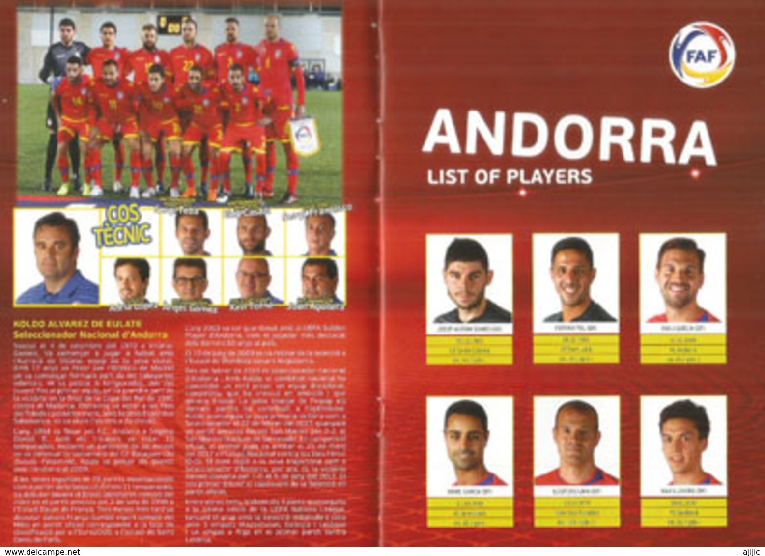 UEFA EUROPEAN QUALIFIERS.2020. ANDORRA-ICELAND, BOOKLET 16 PAGES LUXE, Disponible Seuls Aux Tickets VIP - 1950-Now