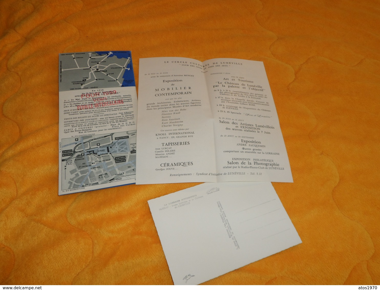 DEPLIANT SPECTACLE SON ET LUMIERE AU CHATEAU DE LUNEVILLE...DE 1959.. - Tourism Brochures