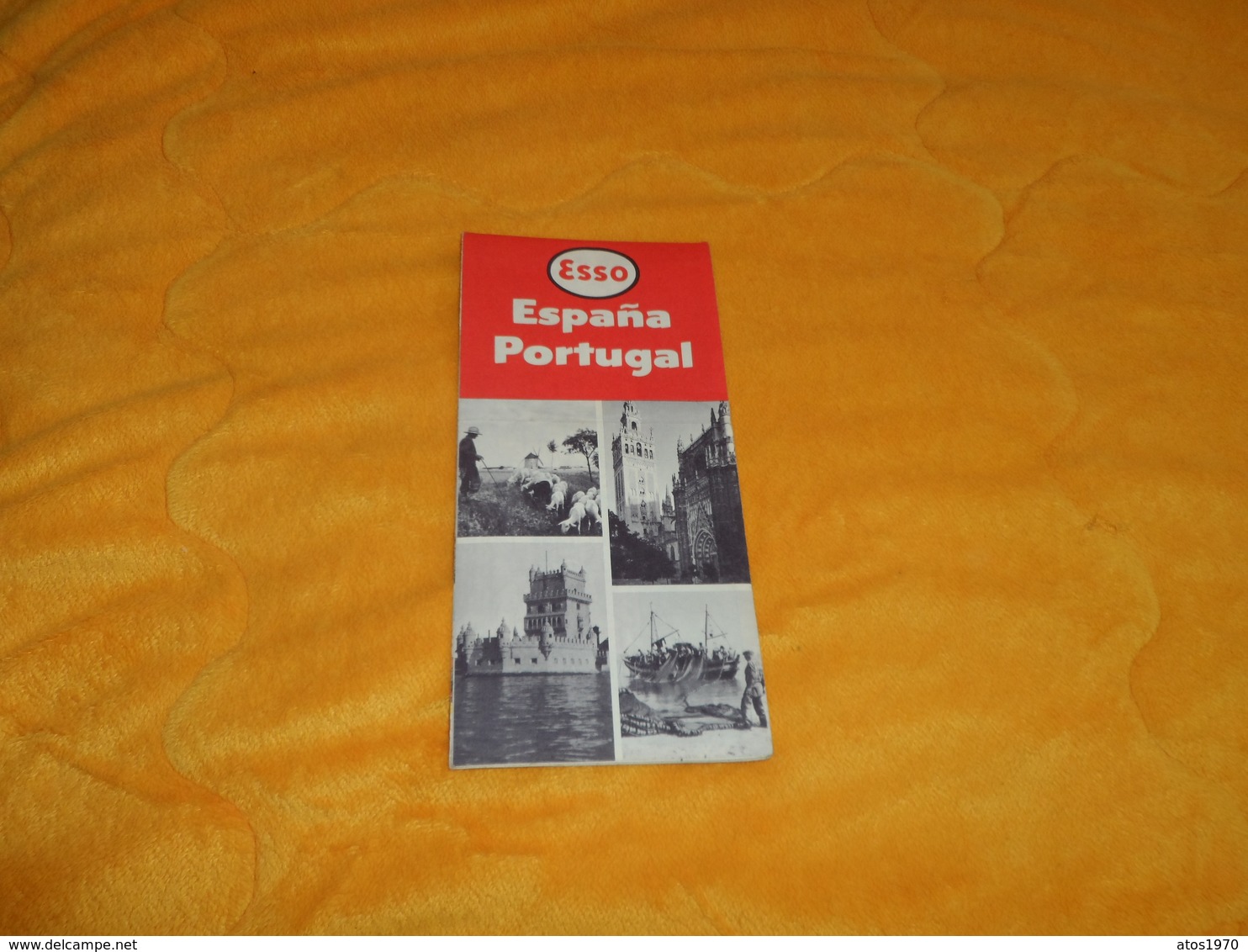 CARTE ANCIENNE ESSO ESPAGNE PORTUGAL....DE 1956.. - Roadmaps