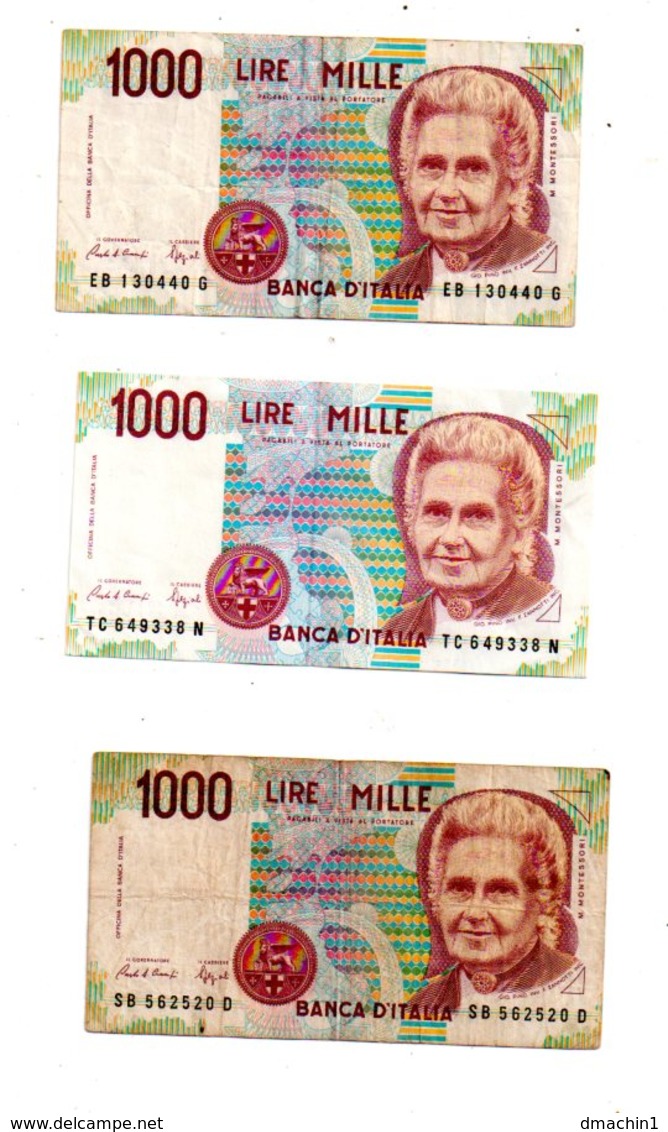 Italie - 6 Billets De 1000 Lires-voir état. - Mezclas - Billetes