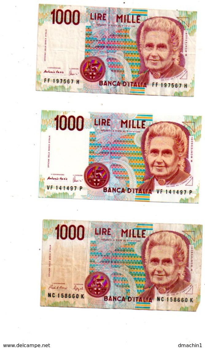 Italie - 6 Billets De 1000 Lires-voir état. - Lots & Kiloware - Banknotes