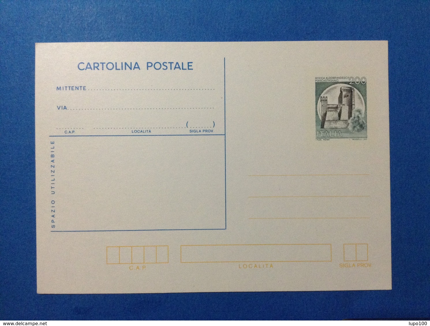 1981 ITALIA CARTOLINA POSTALE NUOVA MNH** CASTELLO ROCCA ALDOBRANDESCA PIANCASTAGNAIO 200 LIRE - Interi Postali