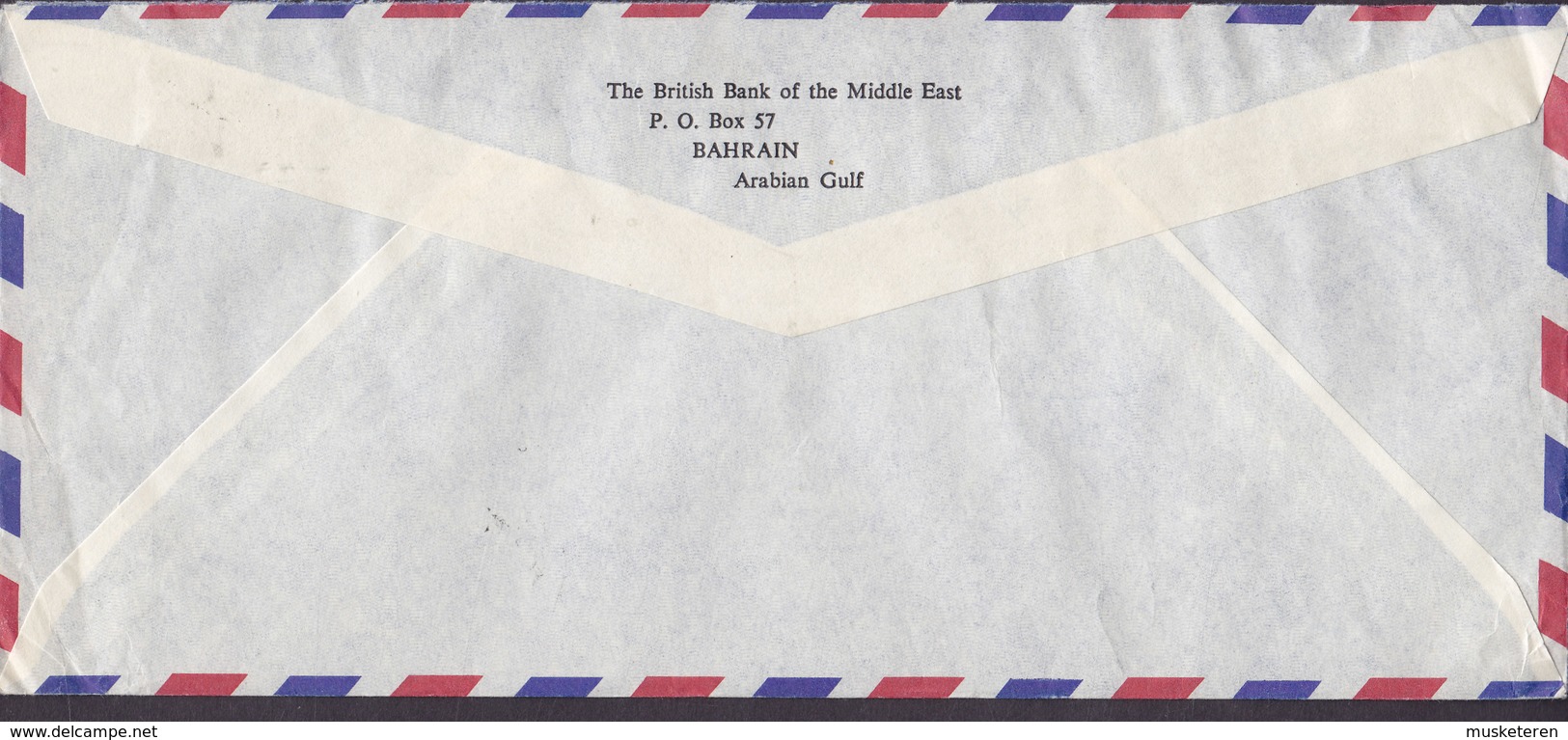 Bahrain THE BRITISH BANK OF THE MIDDLE EAST, Registered Einschreiben Label BAHRAIN 1963 Cover Brief KÖLN Germany - Bahrein (...-1965)