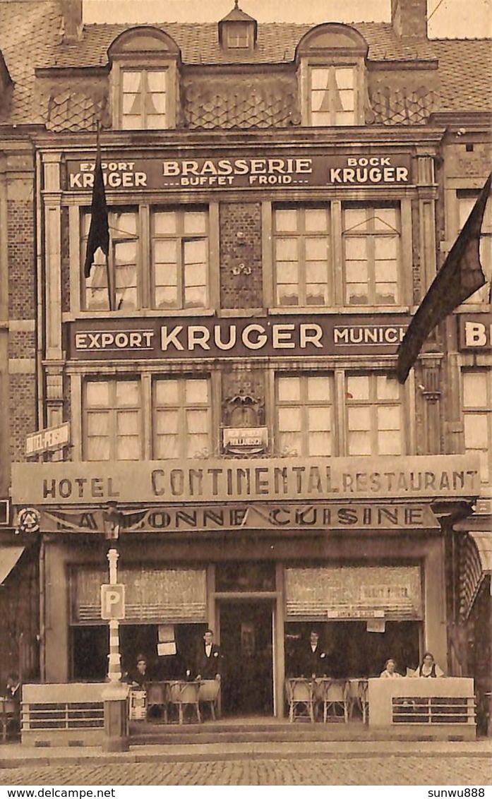 Namur - Café Grand Hôtel Continental - Place D'Armes (animée, Brasserie Bock Kruger) - Namur