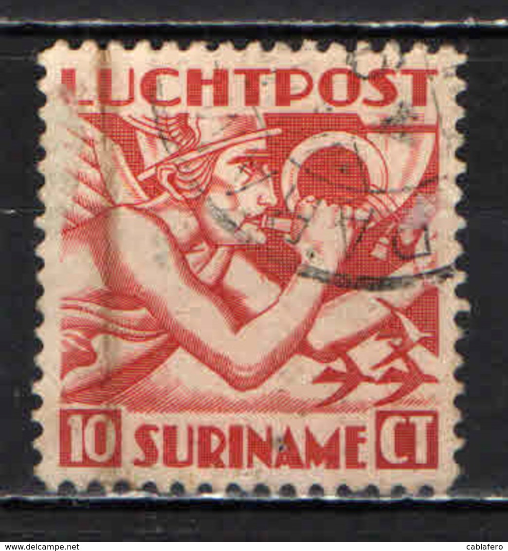 SURINAME - 1930 - ALLEGORIA DEL VOLO . USATO - Suriname