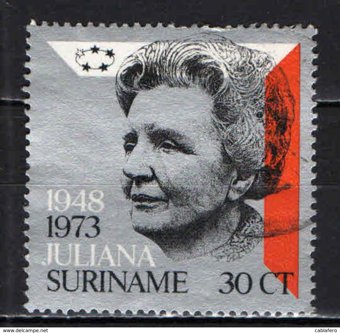 SURINAME - 1973 - 25th Anniversary Of Reign Of Queen Juliana - USATO - Suriname