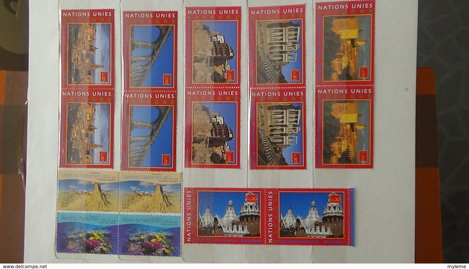 Collection timbres Andorre (bonne faciale en euro) ** + Espagne ** + Nations Unies ** + autres **