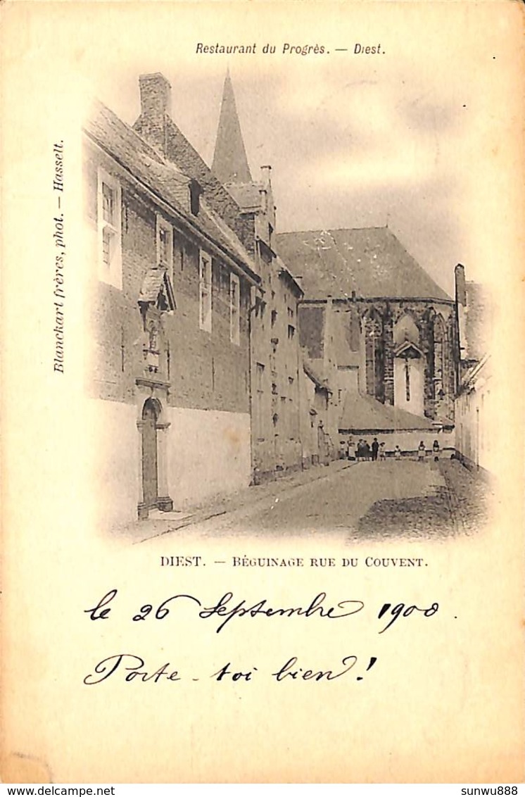 Diest - Béguinage Rue Du Couvent (Blanckart, 1900 Restaurant Du Progrès) - Diest