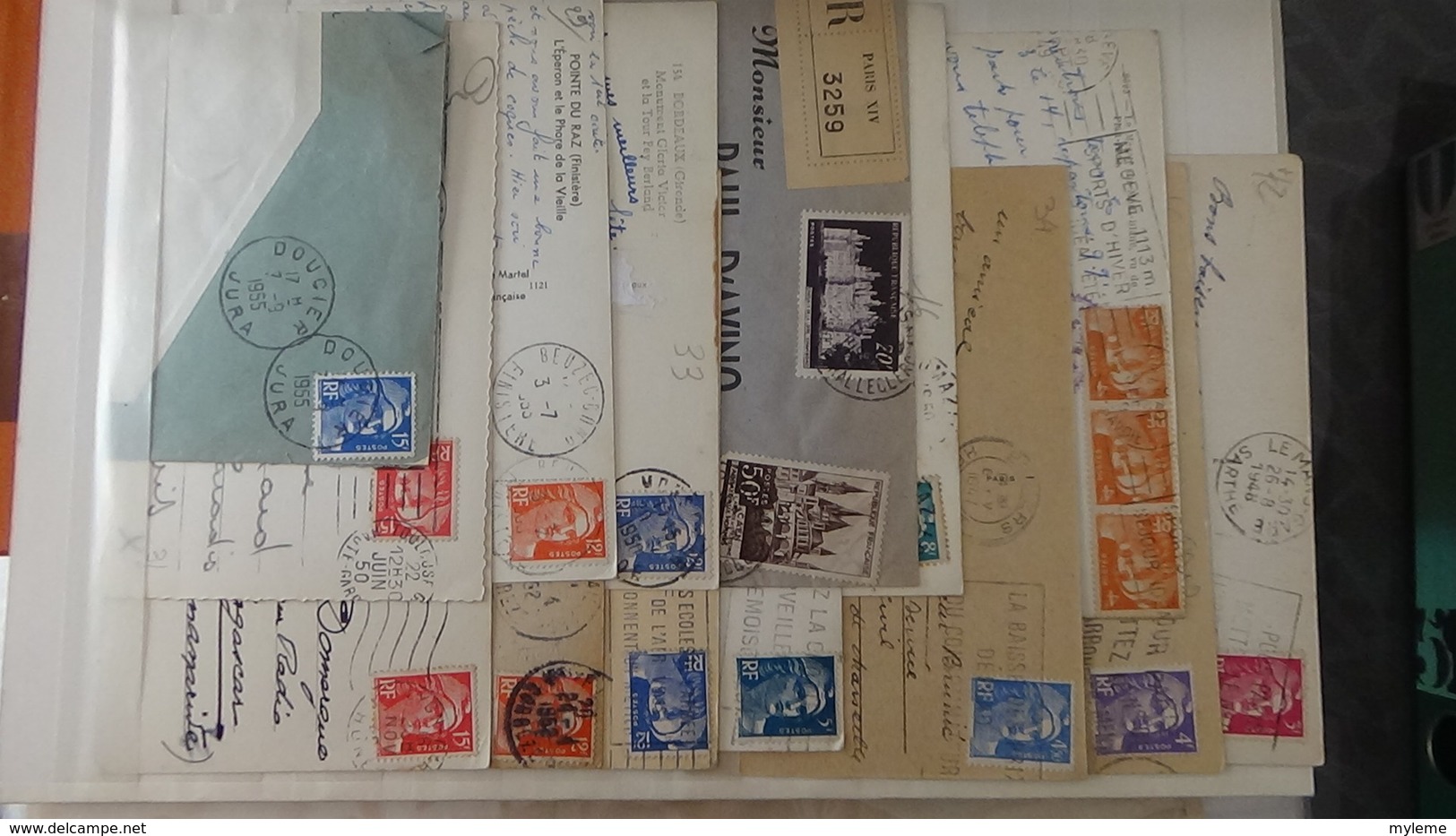 Lot D'enveloppes Anciennes De France Très Sympa !!! - Collections (with Albums)