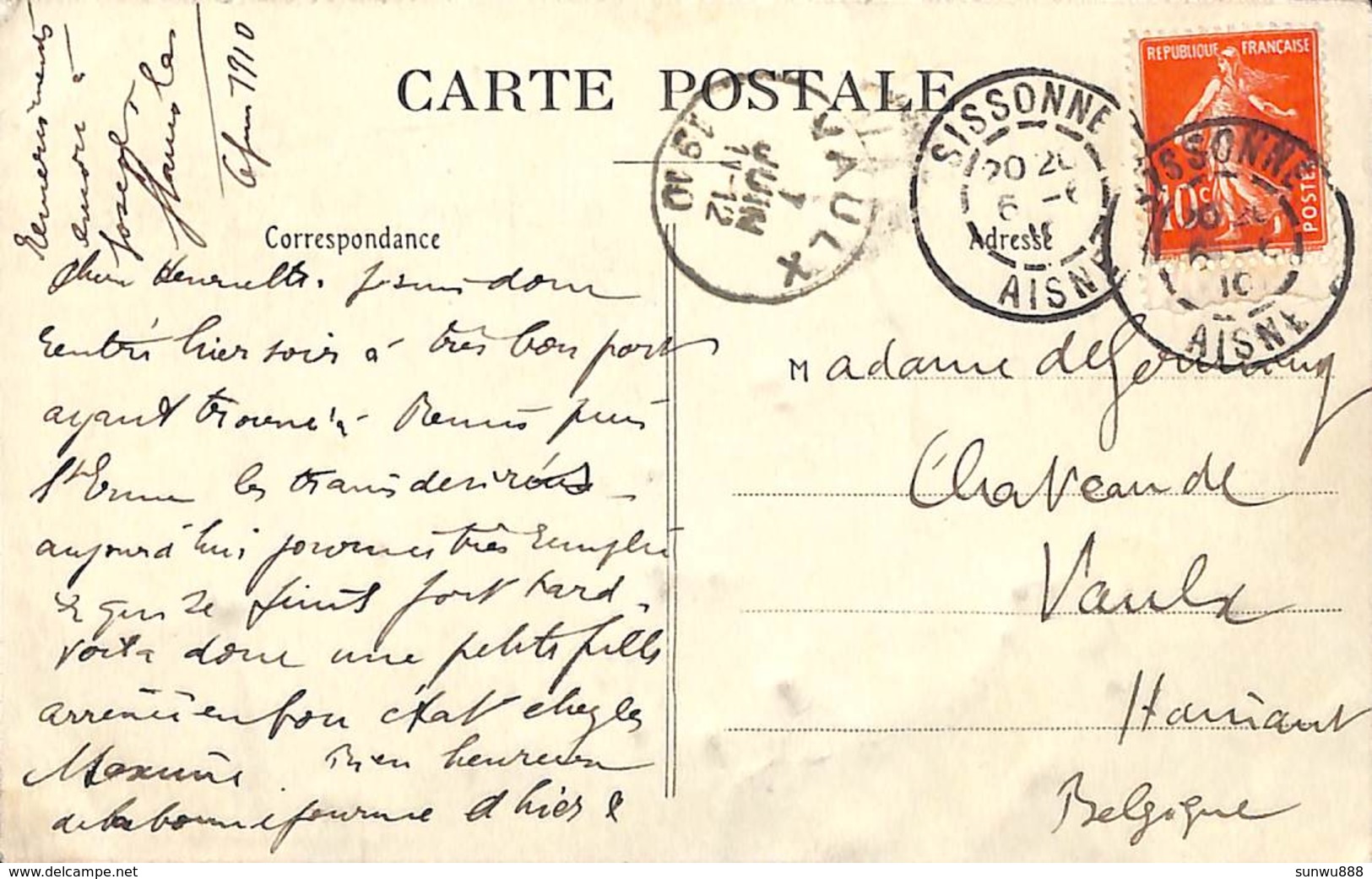 02 - Camp De Sissone - Ameublement Des Officiers (animée, Pottelain-Paruitte 1910) - Sissonne