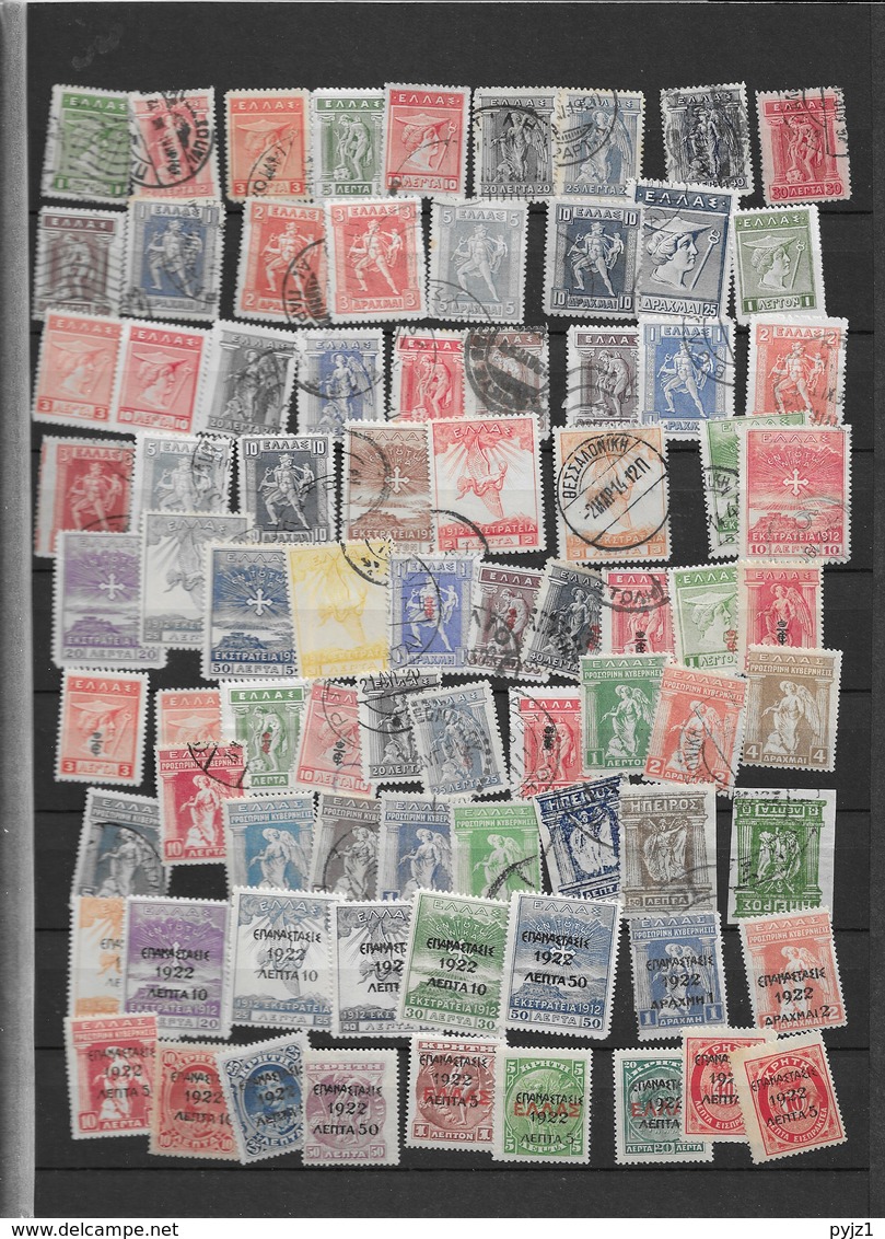 Greece USED Large Collection, More Than 1000 Different (13 Scans) - Sammlungen (ohne Album)