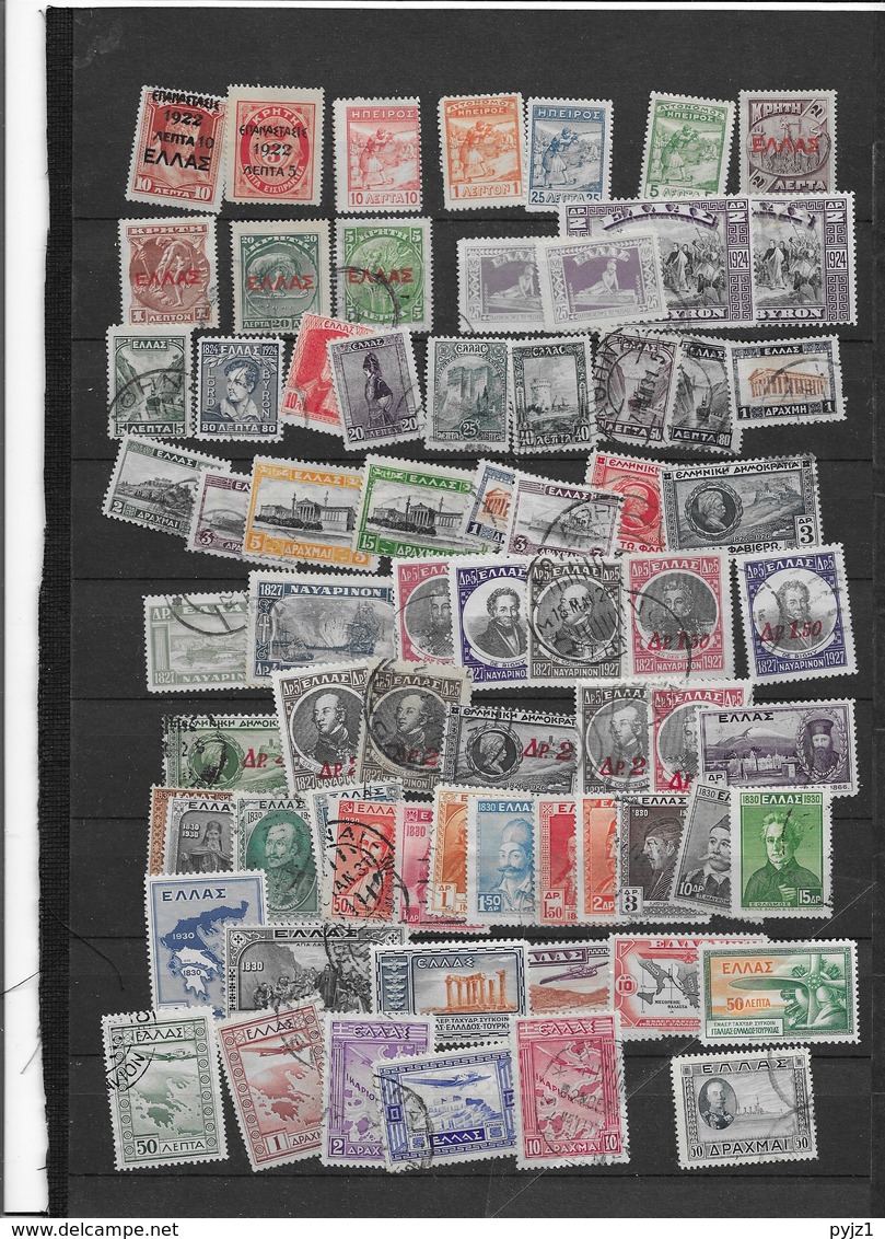 Greece USED Large Collection, More Than 1000 Different (13 Scans) - Sammlungen (ohne Album)