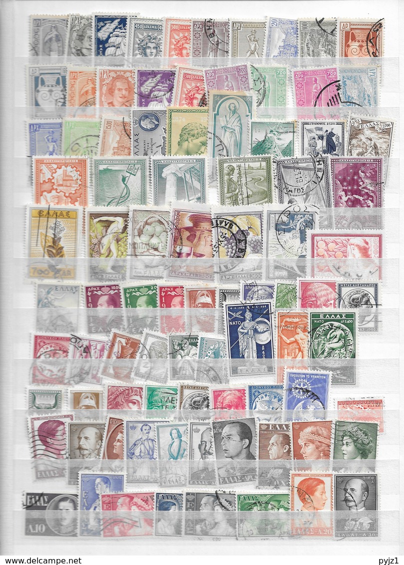 Greece USED Large Collection, More Than 1000 Different (13 Scans) - Sammlungen (ohne Album)