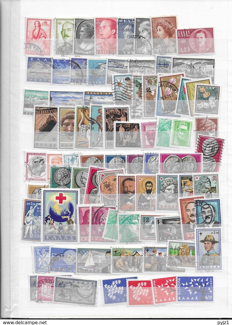 Greece USED large collection, more than 1000 different (13 scans)