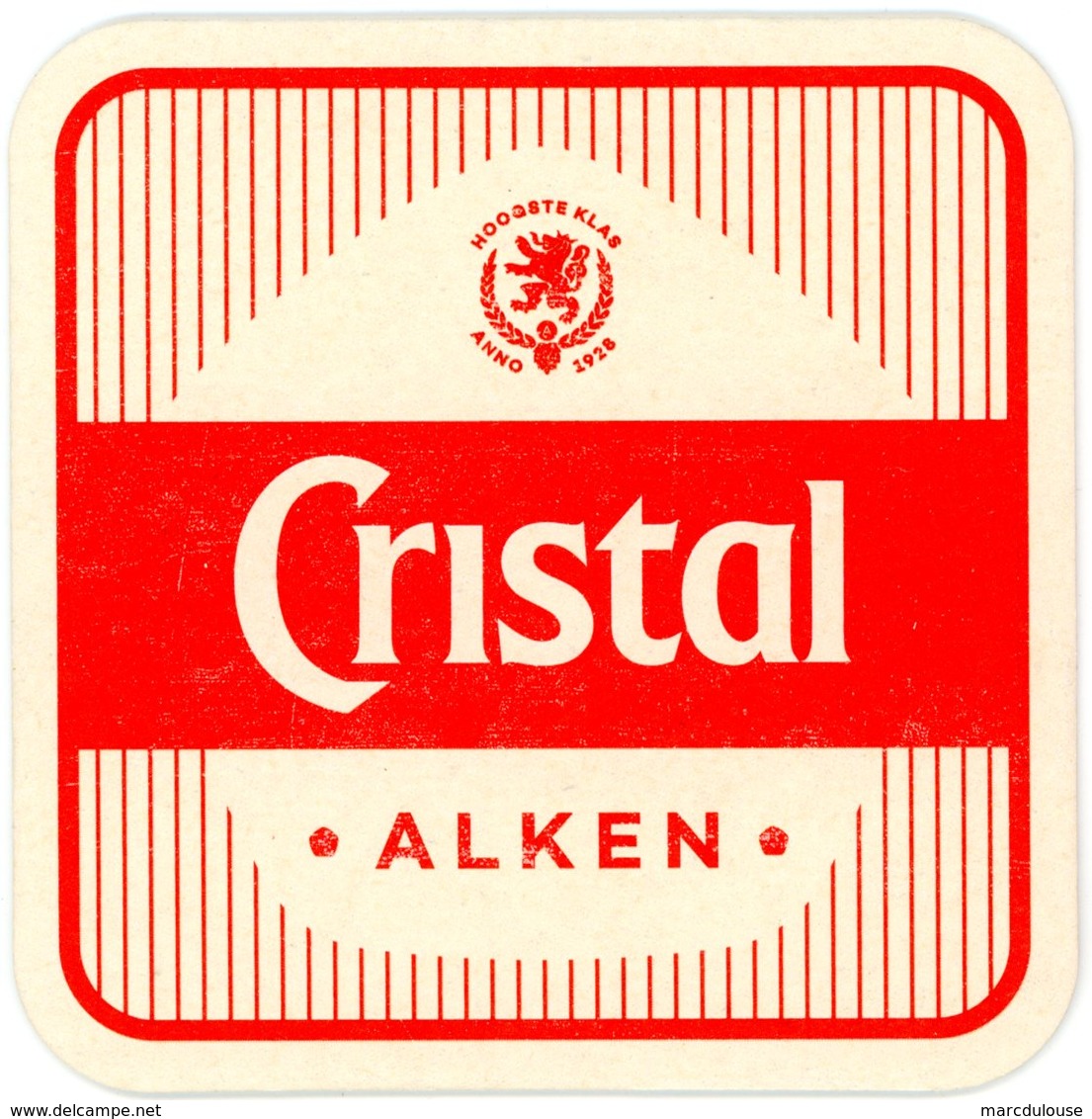 Belgium. Cristal Alken. Hoogste Klas. Anno 1928. - Sous-bocks