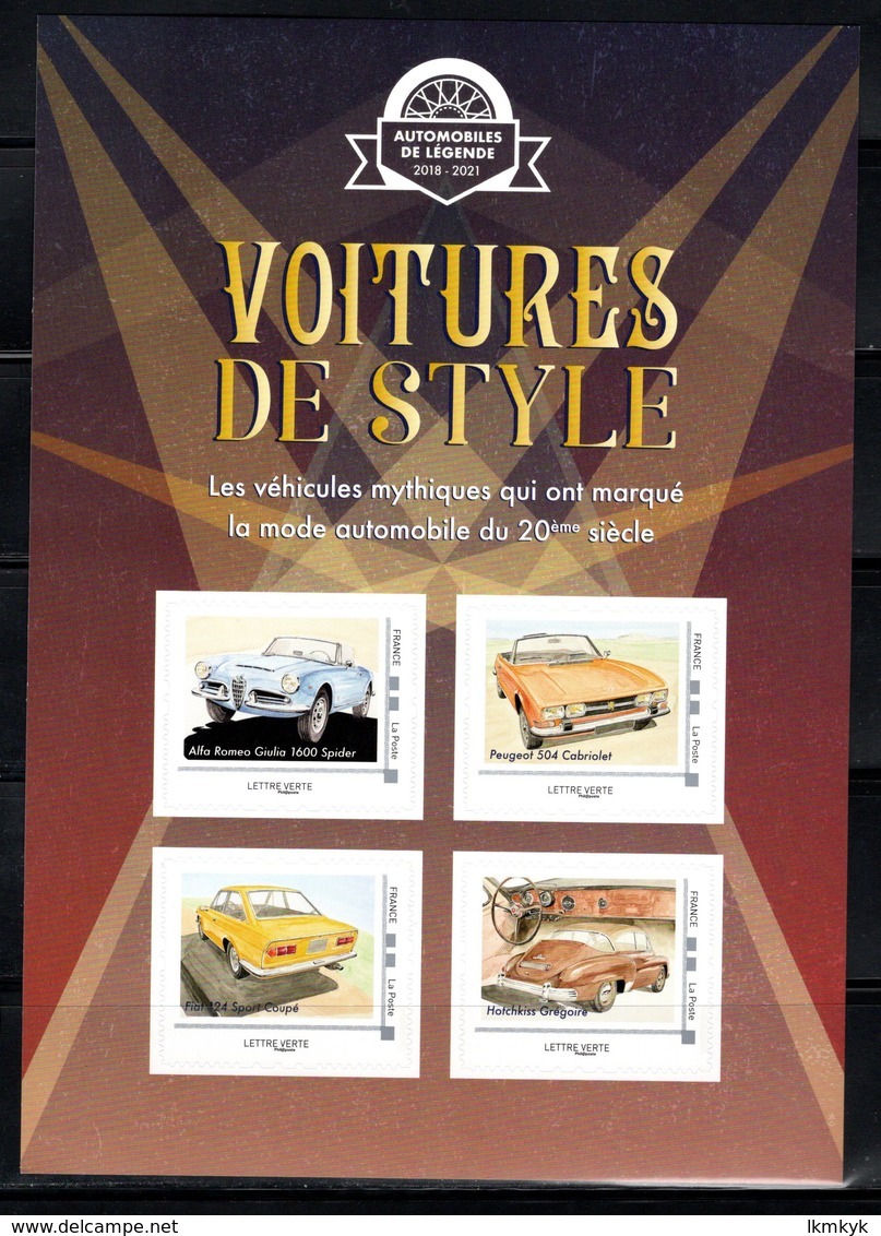 France 2019.Collector Voitures De Style Alfa Roméro,Peugeot,Fiat,hotchkiss.** - Collectors