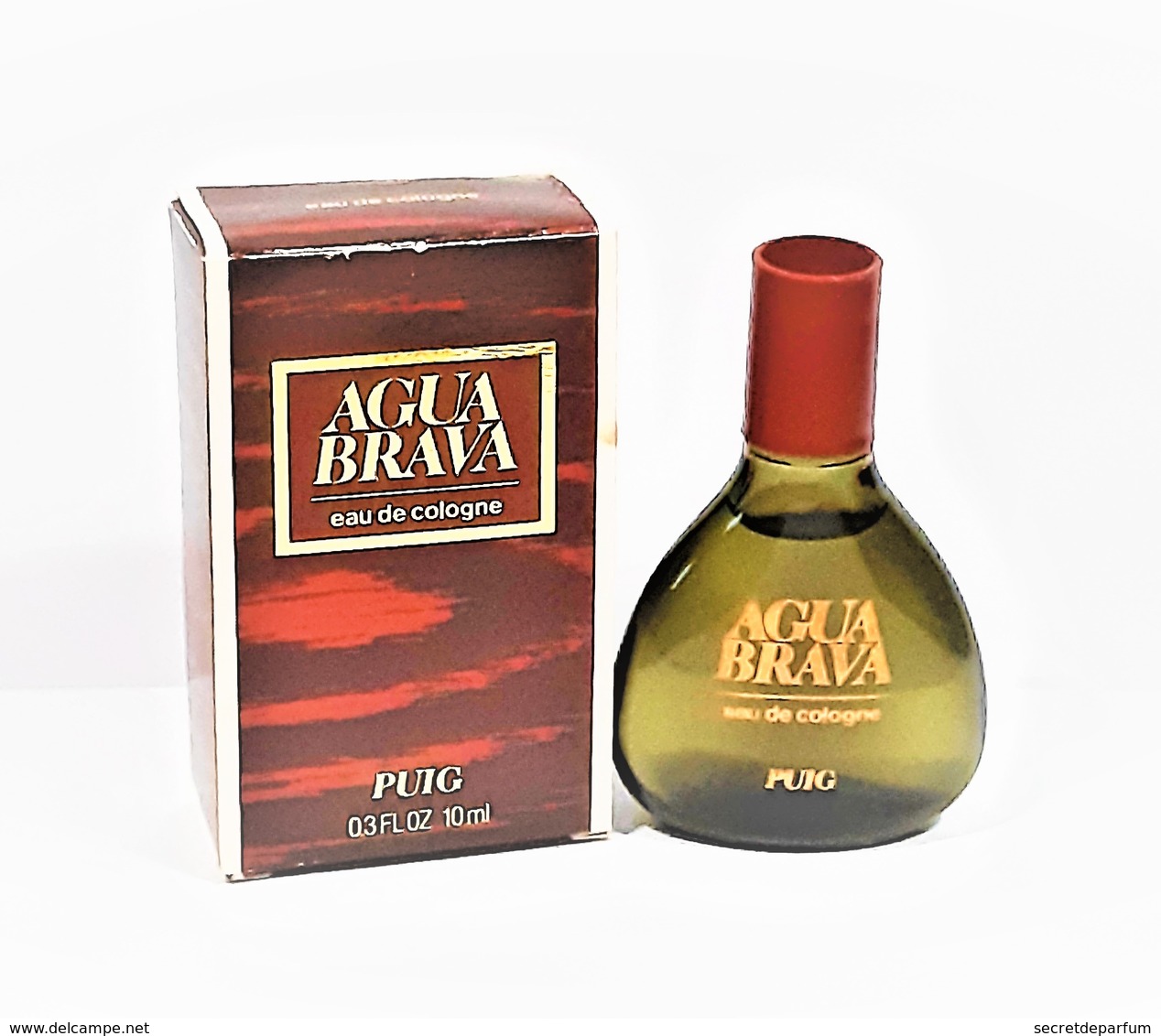 Miniatures De Parfum  AGUA BRAVA  De  PUIG    EDC  10  Ml    +  Boite - Miniatures Men's Fragrances (in Box)