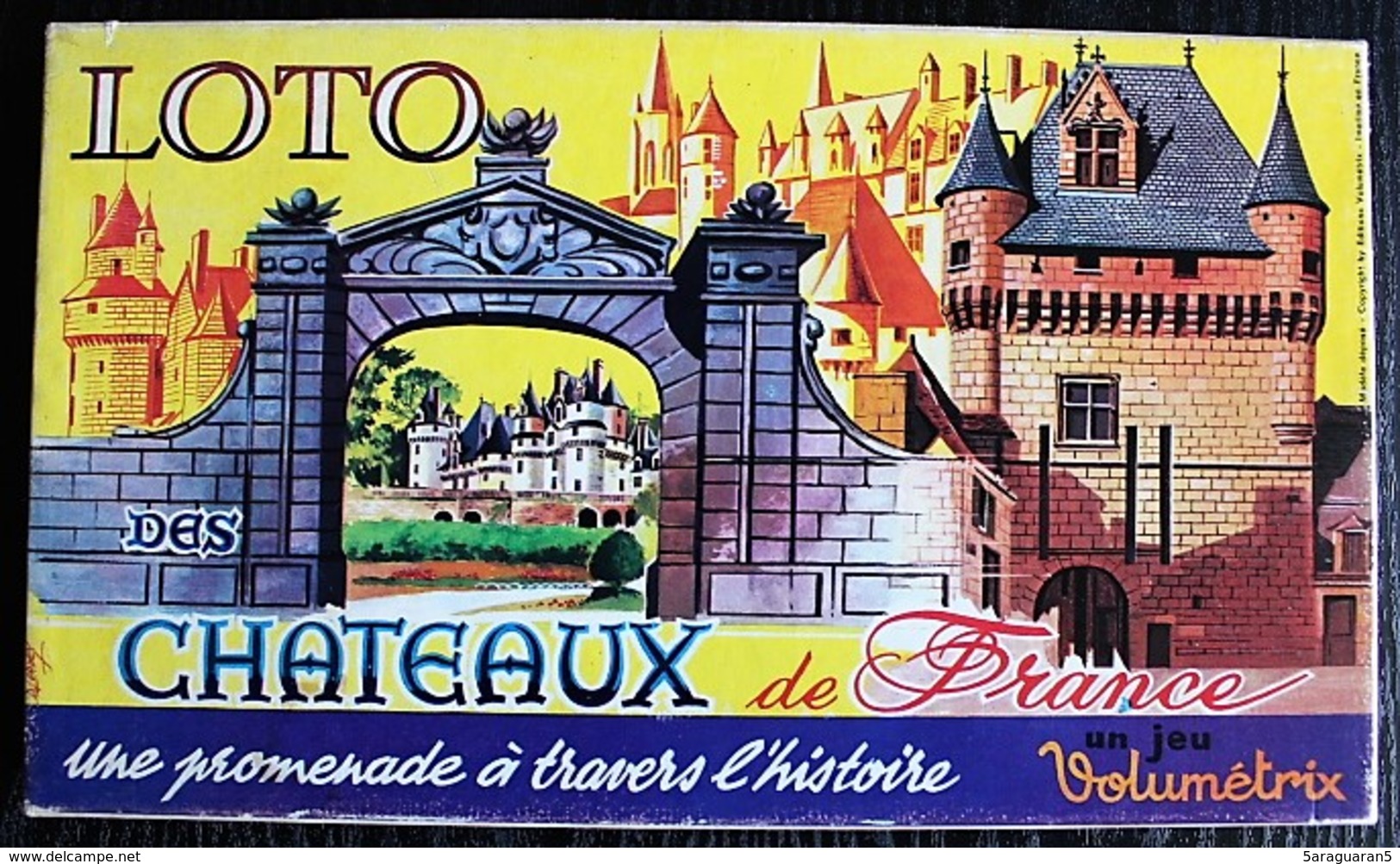 JEU DE SOCIETE - LOTO CHATEAUX DE FRANCE - Edition Volumétrix 70' - Autres & Non Classés