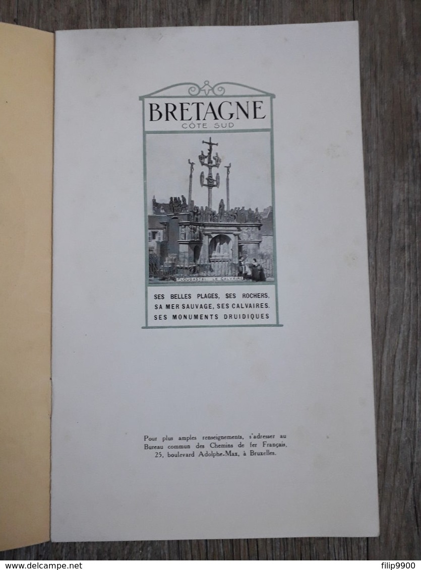 Bretagne Côte Sud - Chemin De Fer De Paris à Orléans - 1924 - Tourism Brochures