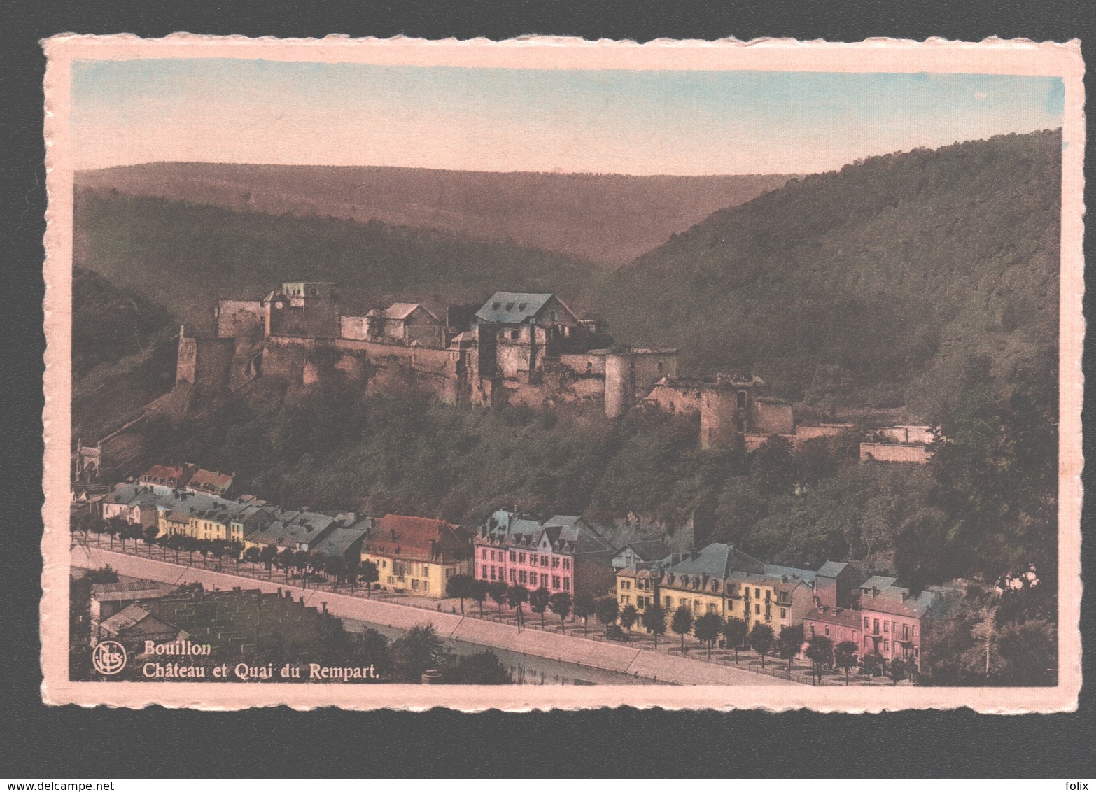 Bouillon - Château Et Quai Du Rempart - Colorisée - Bouillon