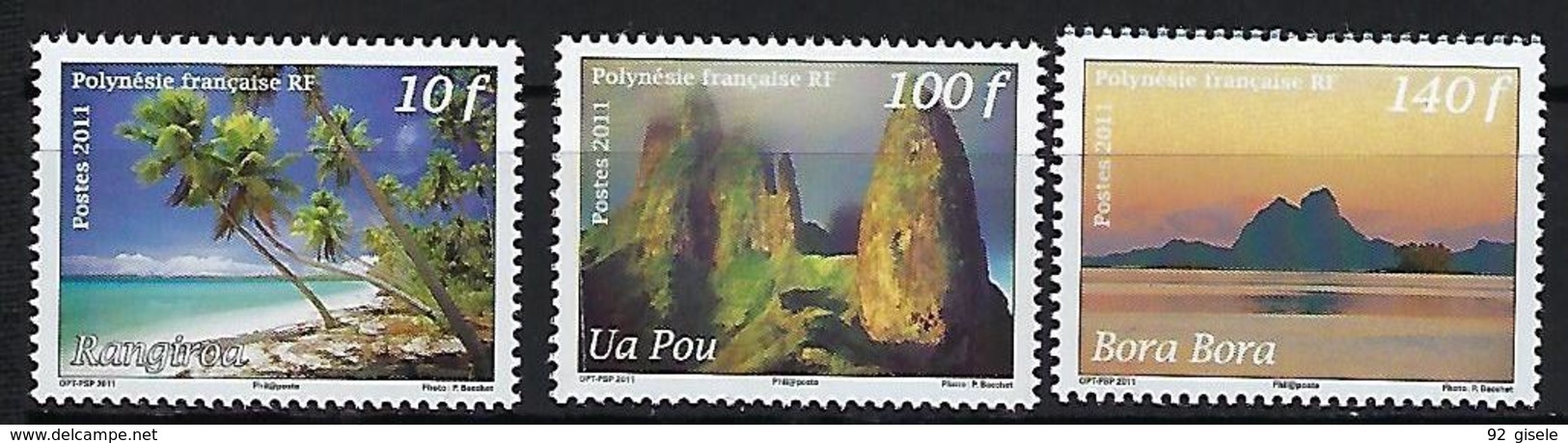 Polynésie YT 957 à 958 " Paysages Des îles " 2011 Neuf** - Neufs