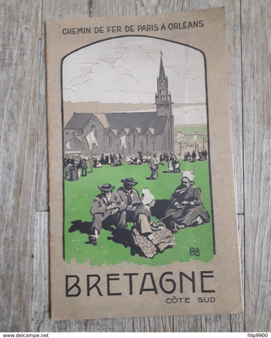 Bretagne Côte Sud - Chemin De Fer De Paris à Orléans - 1926 - Dépliants Touristiques