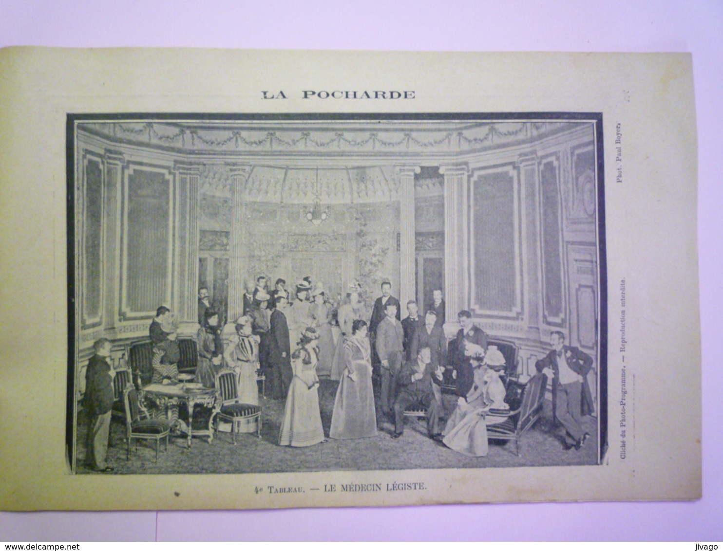 2019 - 1652  JOLI  PROGRAMME :  Le PHOTO PROGRAMME des Théâtres  -   L'AMBIGU-COMIQUE  1897-1898  