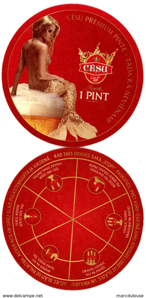 Latvia. Lettonie. Cesu. Casu Alus 1590. Premium 1 Pint. Cesu Premium Pinte - Tada Ka Nevienam! - Sous-bocks