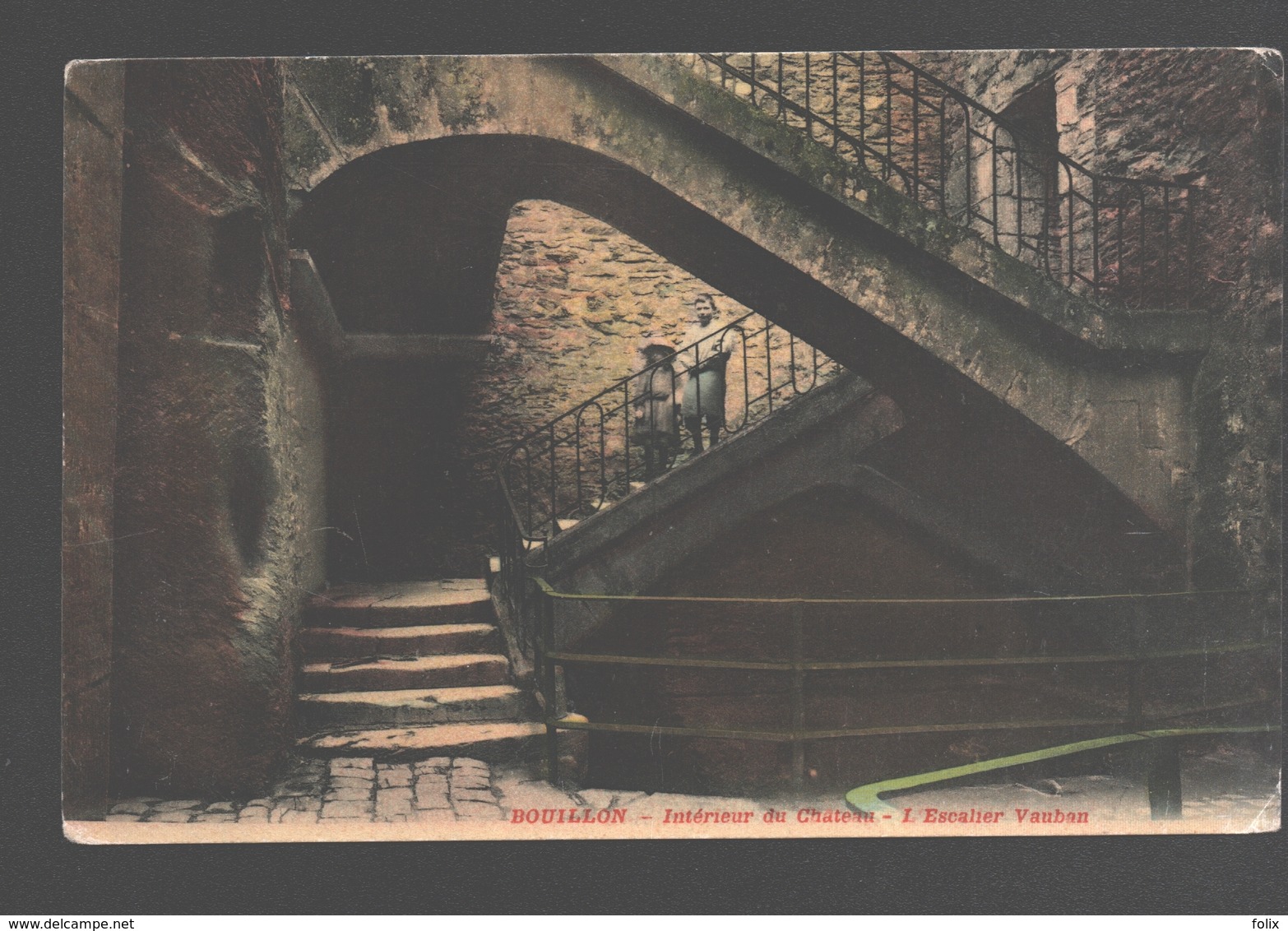 Bouillon - Intérieur Du Château - L'Escalier Vauban - Colorisée - Bouillon